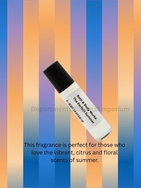 The Perfect Summer Type 1/3 oz Glass Roll-On Refreshing Citrus Floral Fragrance